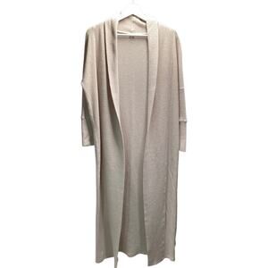 Intimately Free People Duster Long cardigan waffle knit Small light pink